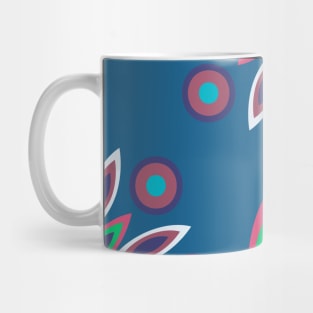 pattern with leaves and flowers paisley style Mug